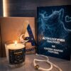 AstroBox комплект с астрологичен паспорт, ароматна свещ и гривна със зодиакален знак