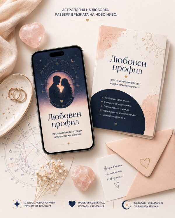 Любовен профил – дигитален астрологичен анализ за любов, близост и партньорски отношения